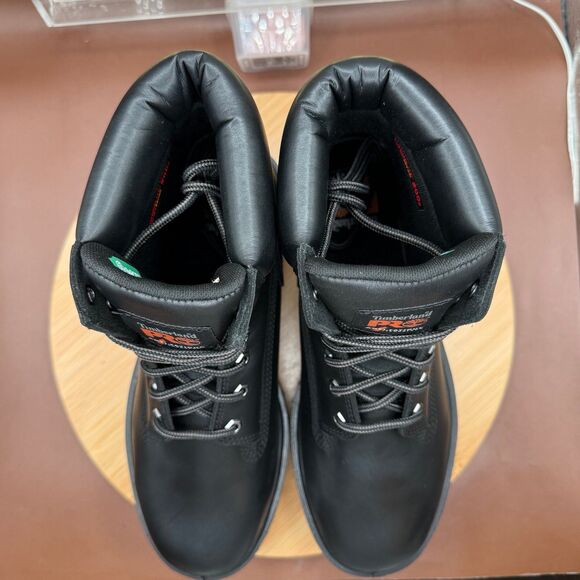 Timberland PRO Black 6in” Waterproof, Insulated, Steel Toe, EH, Work boot Sz 9 - Picture 8 of 12